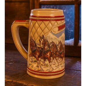 1985 Budweiser “A” Series Clydesdale Beer Stein Limited Edition Ceramarte Brazil
